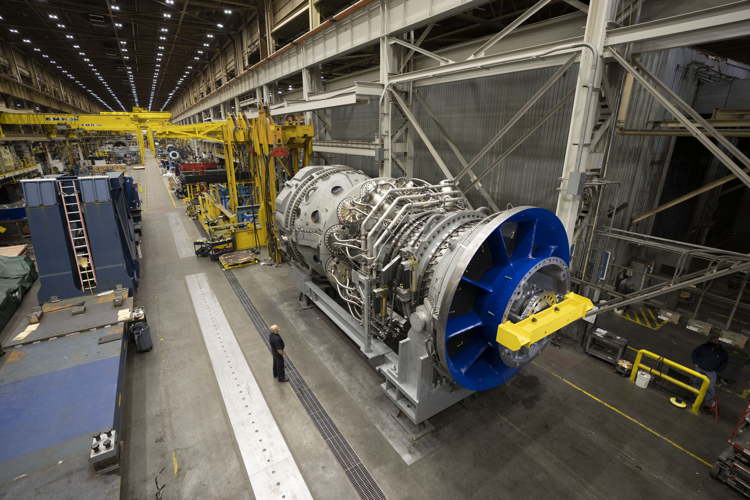 An HA turbine at the GE Vernova plant in Greenville, South Carolina.